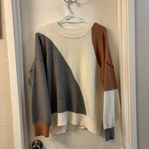 Blu Pepper Multicolor Crew Neck Sweater